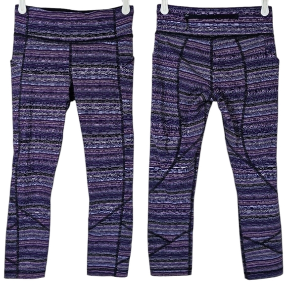 Lululemon Pace Rival CropSpace Dye Twist Ultra Violet Multi / Naval Blue - Picture 1 of 14